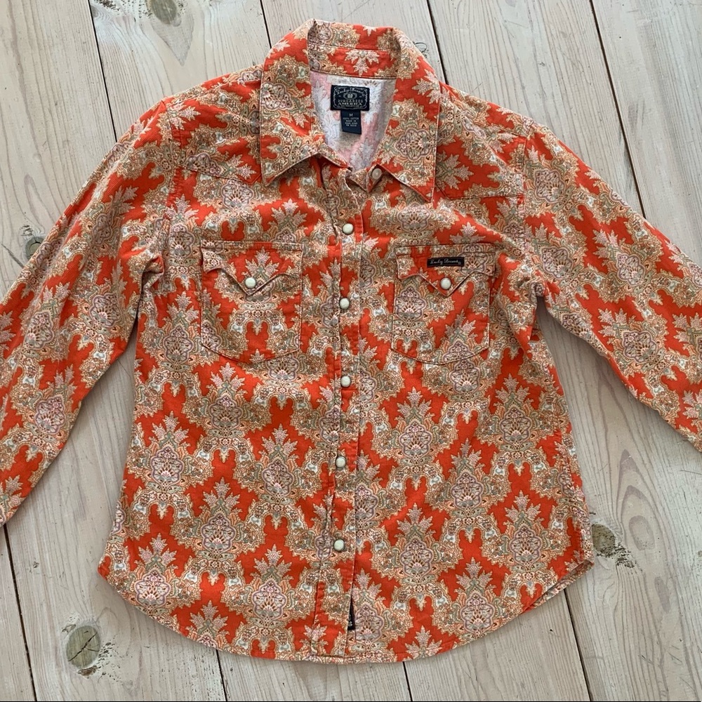 Bright Velvet Corduroy Paisley From Lucky Brand